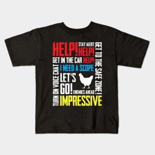 PUBG Mobile voice chat Kids T-Shirt